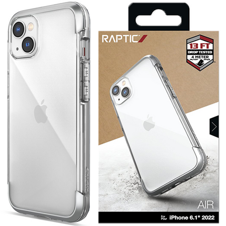 Raptic X-Doria Air Case etui iPhone 14 Plus pancerny pokrowiec srebrny