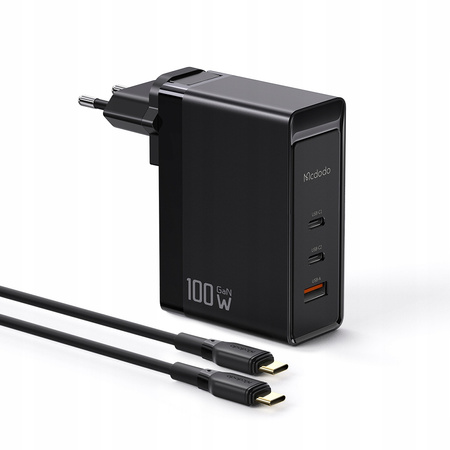 £adowarka do telefonu, do laptopa, GAN, Szybka, USB-C PD, USB-A, QC, 100W, Uniwersalna, Mcdodo