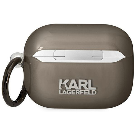Etui Karl Lagerfeld Karl's Head KLAPHNIKTCK na AirPods Pro 2 - czarne