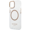 Guess GUHMP14MHTRMD iPhone 14 Plus 6,7" złoty/gold hard case Metal Outline Magsafe