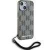 KARL LAGERFELD KLHCP15SHKDPNSK ETUI HARDCASE KL CORD DO IPHONE 13 14 15 6.1