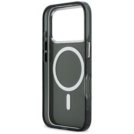 Etui Karl Lagerfeld IML Karl & Choupette Peekaboo Logo MagSafe do iPhone 17 Pro czarny