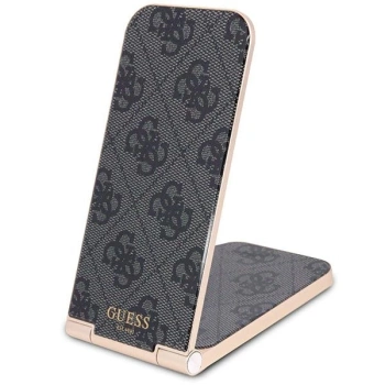 Guess składana ład. indukcyjna2w1 GUDCFAL4PEGK 15W czarny/black 4G Pattern MagSafe