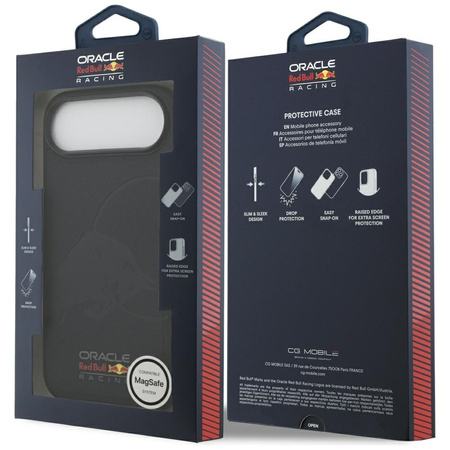 Etui Red Bull Meshed Debossed Bull MagSafe do iPhone Air granatowy