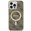 Etui Guess GUHMP14XH4STW na iPhone 14 Pro Max 6.7" - brązowe 4G MagSafe