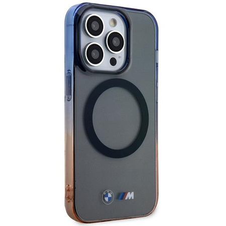 Etui BMW BMHMP14XHTGE na iPhone 14 Pro Max 6.7" - szare hardcase Gradient Bumper MagSafe