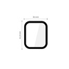 SZKŁO HYBRYDOWE TECH-PROTECT GLASS FLEX+ 2-PACK APPLE WATCH 4 / 5 / 6 / SE 1 / 2 / 3 (44MM) BLACK