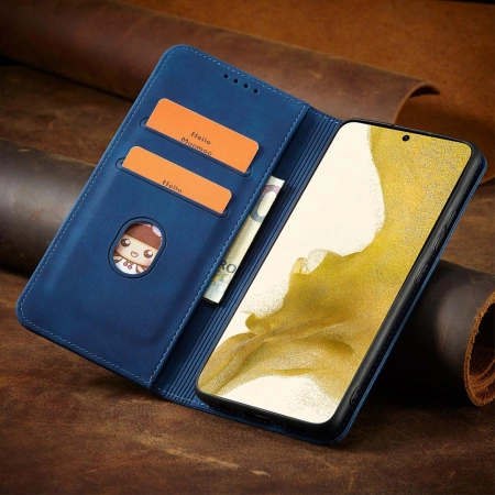HURTEL MAGNETYCZNE ETUI DO SAMSUNG GALAXY S22+ S22 PLUS Z MIEJSCEM NA KARTY