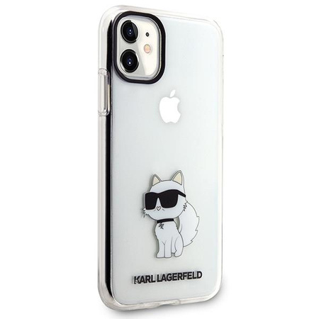 Etui Karl Lagerfeld KLHCN61HNCHTCT na iPhone 11 / Xr - przezroczyste hardcase Ikonik Choupette