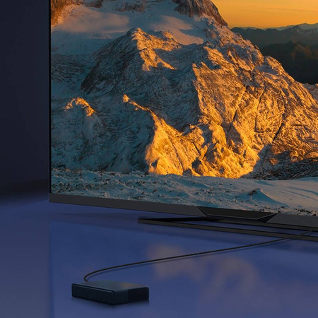 BASEUS KABEL HDMI 2.1 DO TV 8K 60HZ 3D HDR 48GBPS 1M WYSOKA ROZDZIELCZOŚĆ