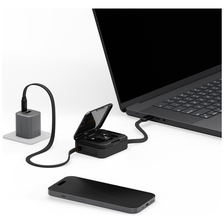 Kabel Bazic GoCharge Loop 5w1 Lightning, USB-A, Micro USB 1m czarny