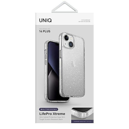 UNIQ etui LifePro Xtreme iPhone 14 Plus 6,7" przezroczysty/tinsel lucent