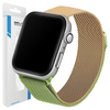 BELINE PASEK DO APPLE WATCH 38 40 41MM STALOWY ZIELONY ZŁOTY UNIWERSALNY