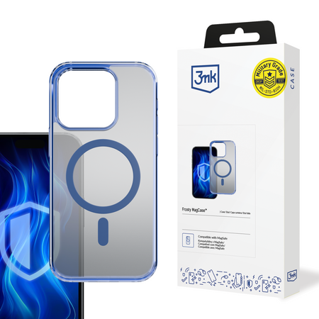 3MK PROTECTION POKROWIEC ETUI TPU DO APPLE IPHONE 14 PRO DO MAGSAFE FROSTY