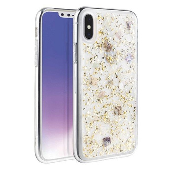 Etui Uniq Lumence Clear na iPhone Xs Max - złote