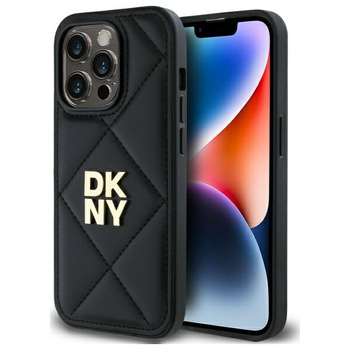 DKNY ETUI DO IPHONE 14 PRO 6.1 QUILTED STACK LOGO POKROWIEC OCHRONNY