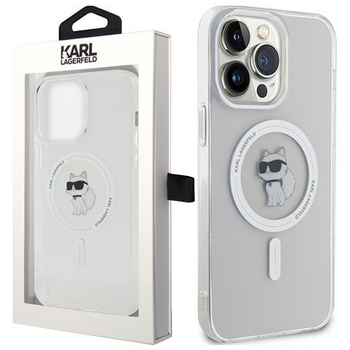 Etui Karl Lagerfeld IML Choupette MagSafe na iPhone 15 Pro Max - przezroczyste