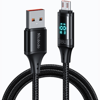 McDodo Kabel do telefonu DIGITAL PRO QC 4.0 Micro USB 18W 1,2m czarny