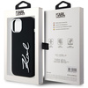 KARL LAGERFELD ETUI POKROWIEC DO IPHONE 15 Z SILICONE I METALOWYM LOGO