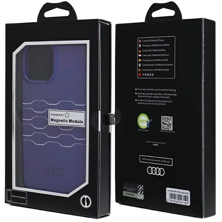 Etui Audi IML MagSafe na iPhone 13 Pro Max - niebieskie