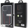 Audi Genuine Leather MagSafe iPhone 15 Pro Max 6.7 czarno-czerwony/black-red hardcase AU-TPUPCMIP15PM-R8/D3-RD