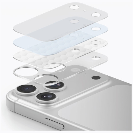 Ochrona modułu kamery aparatu UNIQ Optix Aeroshield Camera Module Protector do iPhone 17 Pro Max przezroczysty