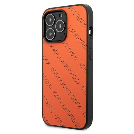 KARL LAGERFELD POKROWIEC CASE DO IPHONE 13 PRO 13 6,1 Z PERFOROWANYM WZOREM