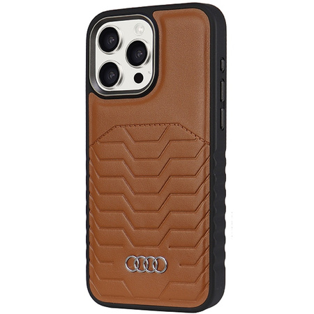 AUDI SYNTHETIC LEATHER CASE DO IPHONE 14 PRO 6.1 DO MAGSAFE HARDCASE