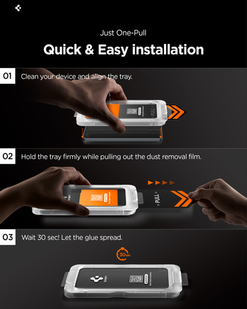Spigen Glass tR EZ Fit Pro HD 2 Pack, transparency - Samsung Galaxy S26