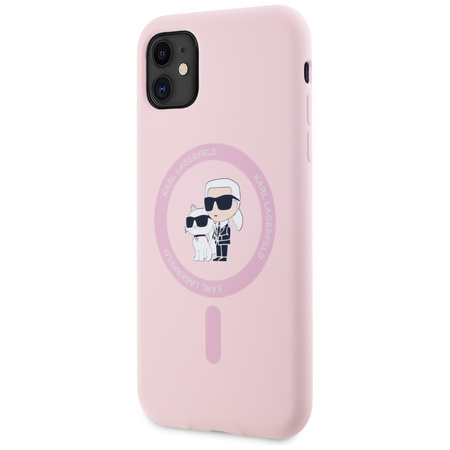 KARL LAGERFELD ETUI SILICONE KARL&CHOUPETTE DO IPHONE 11 DO MAGSAFE