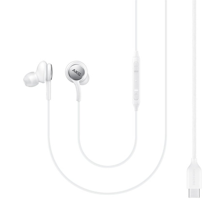 Samsung AKG przewodowe słuchawki dokanałowe USB Typ C biały (EO-IC100BWEGEU)