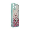 Design Case etui do iPhone 13 Pro pokrowiec w kwiaty niebieski