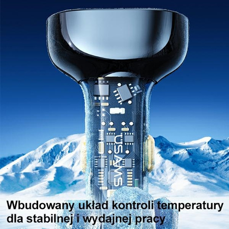 USAMS ŁADOWARKA 2XUSB 1XUSB-C DO SAMOCHODU SZYBKIE ŁADOWANIE 125W CC158CC01