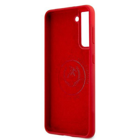 Etui U.S. Polo Assn. Silicone On Tone na Samsung Galaxy S21+ - czerwone