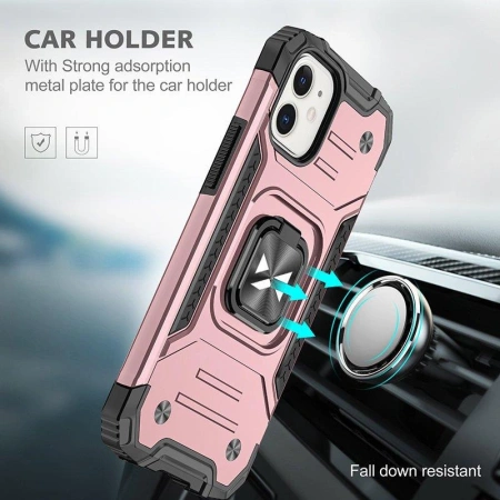 WOZINSKY RING ARMOR ETUI DO IPHONE 14 PLUS ZUCHWYT MAGNETYCZNY PANCERNE