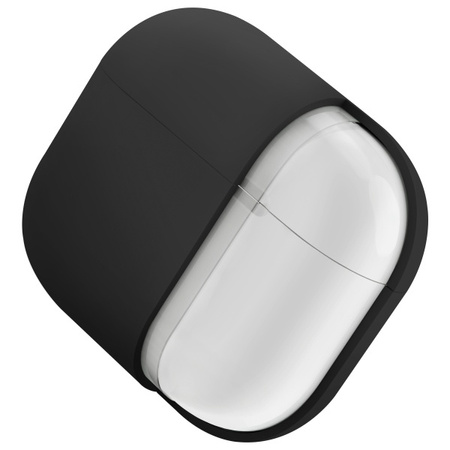 UNIQ etui Nexo AirPods 4 + Ear Hooks     Silicone czarny/black