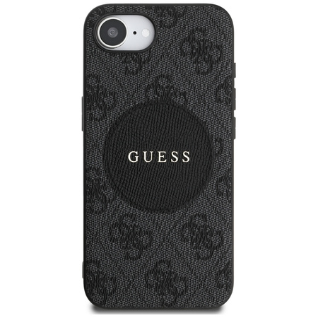 GUESS ETUI TPU POKROWIEC DO IPHONE 16E 4G CIRCLE CLASSIC LOGO DO MAGSAFE
