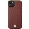 Etui BMW BMHCP14S22RFGR na iPhone 14 burgundowy/burgundy Leather Diamond Pattern