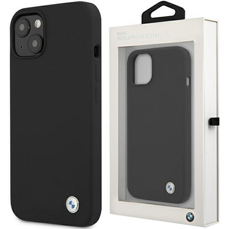 Etui BMW BMHCP13SSILBK iPhone 13 mini 5,4" czarny/black hardcase Silicone Signature