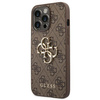 Guess GUHCP14X4GMGBR iPhone 14 Pro Max 6,7" brązowy/brown hardcase 4G Big Metal Logo