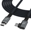 Kabel kątowy Wozinsky WPS2-UY41S USB-C USB4 40Gb/s 240W 2m - czarny