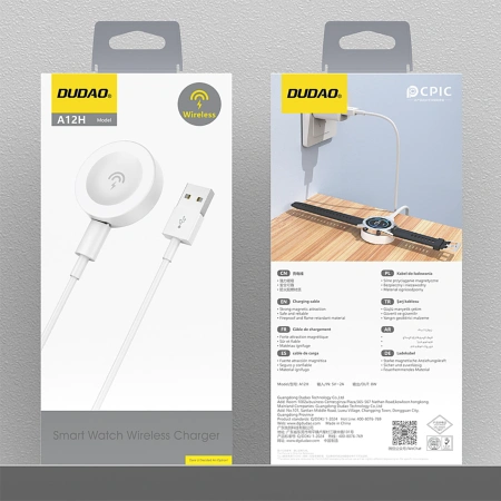 DUDAO ŁADOWARKA BEZPRZEWODOWA A12H DO HUAWEI DO SMARTWATCHY Z ŁADOWANIEM