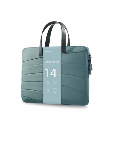 INNOSTYLE DAMSKA TORBA NA LAPTOPA 14 WODOODPORNA CARRYLITE SLIM ZIELONA