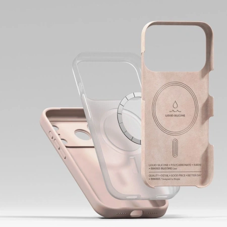RINGKE ETUI SILICONE MAGNETIC MAGSAVE DO IPHONE 17 PRO Z OCHRONĄ