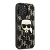 Etui Karl Lagerfeld KLHCP13LPMNIKBK na iPhone 13 Pro / 13 hardcase - czarne Monogram Ikonik Patch