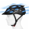 Kask rowerowy MTB Wozinsky z odpinanym daszkiem i tylną lampką USB 57-62 cm - czarny