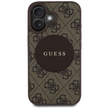 GUESS ETUI MAGNETYCZNE TPU DO MAGSAFE IPHONE 16 4G CIRCLE CLASSIC LOGO