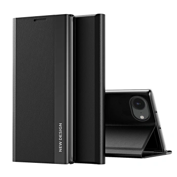 HURTEL ETUI SLEEP CASE PRO DO IPHONE 16E POKROWIEC Z KLAPKĄ I PODSTAWKĄ