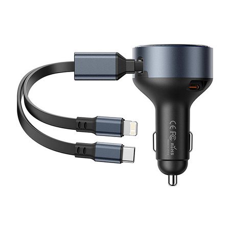 VENTION ŁADOWARKA SAMOCHODOWA 30W USB-C DO APPLE DO LIGHTNING KABEL W