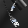 USAMS KABEL PLECIONY DO LIGHTNING 1,2M DO IPHONE IPAD 2A LED SZYBKIE